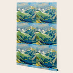 Mountain Landscape Oil Painting Wallpaper Gallery Image 2