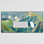 Mountain Landscape Oil Painting Desk Mat Gallery Image 1