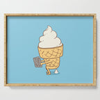 Everyone Poops (Blue) Serving Tray Gallery Image 1
