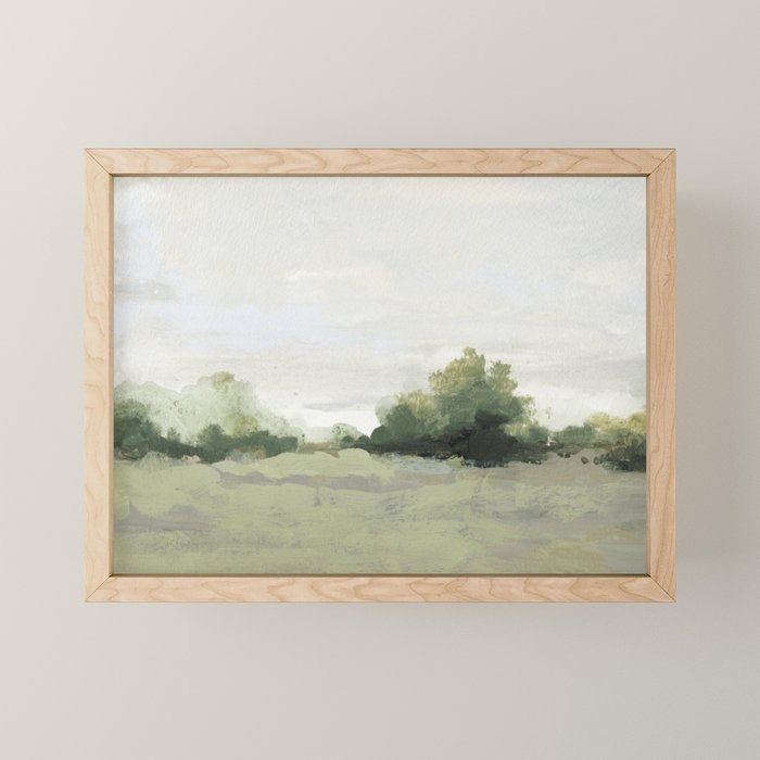Green Meadow Mini Art Print Gallery Image 1