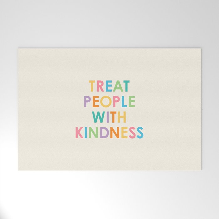Treat People With Kindness Welcome Mat Gallery Image 1
