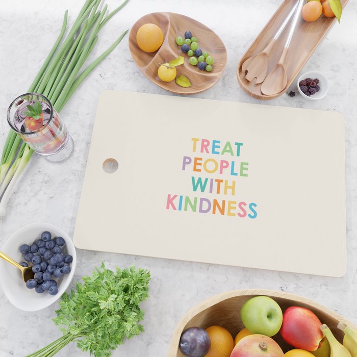 Treat People With Kindness Cutting Board Gallery Image 2