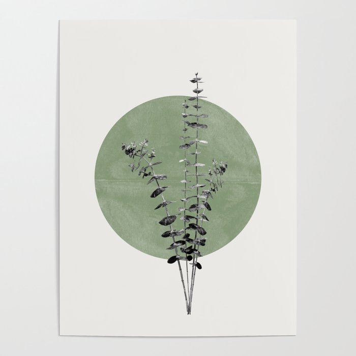 Flowers And Green Moon Poster Gallery Image 1