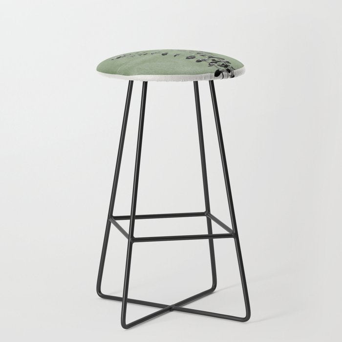 Flowers And Green Moon Stool Gallery Image 1