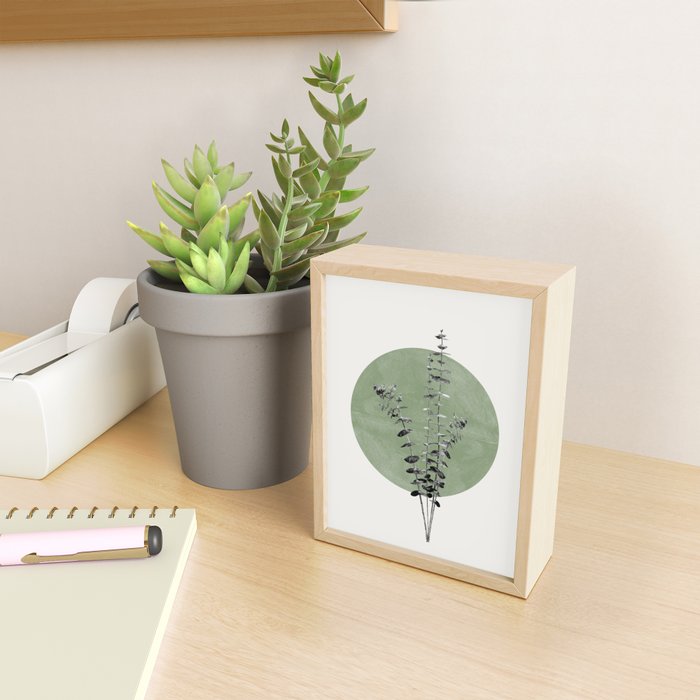 Flowers And Green Moon Mini Art Print Gallery Image 2
