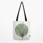 Flowers And Green Moon Tote Bag Gallery Image 2