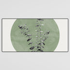 Flowers And Green Moon Desk Mat Gallery Image 3