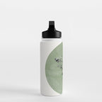 Flowers And Green Moon Water Bottle Gallery Image 3