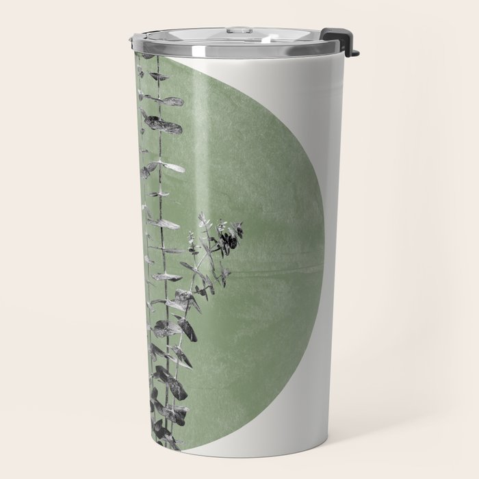 Flowers And Green Moon Travel Mug Gallery Image 2