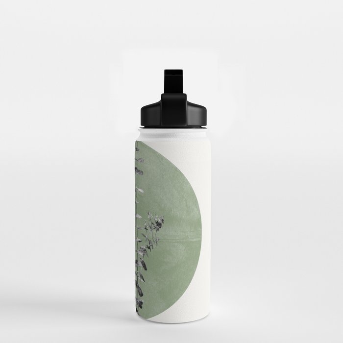 Flowers And Green Moon Water Bottle Gallery Image 2