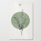 Flowers And Green Moon Cutting Board Gallery Image 1