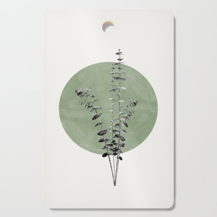 Flowers And Green Moon Cutting Board Gallery Image 1