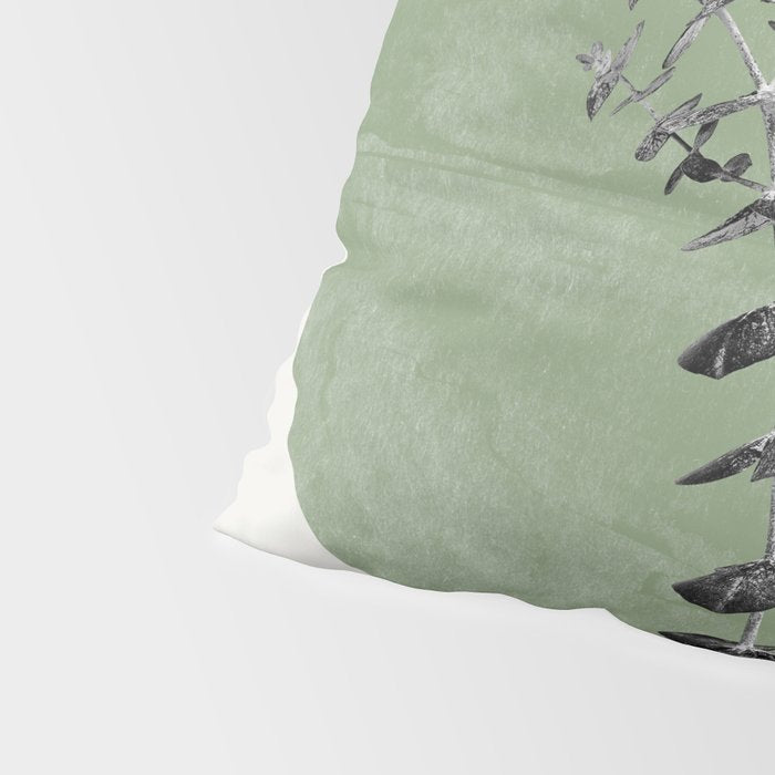 Flowers And Green Moon Pillow Sham Gallery Image 4