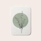 Flowers And Green Moon Bath Mat Gallery Image 1