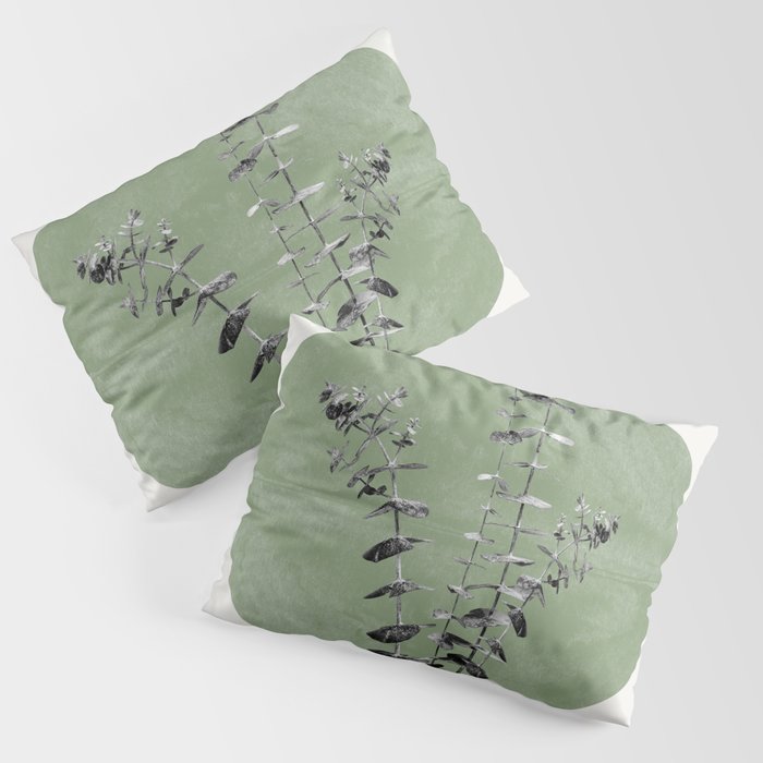 Flowers And Green Moon Pillow Sham Gallery Image 3