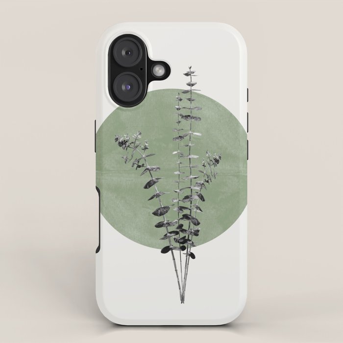 Flowers And Green Moon iPhone Case Gallery Image 1
