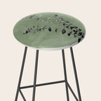 Flowers And Green Moon Stool Gallery Image 2