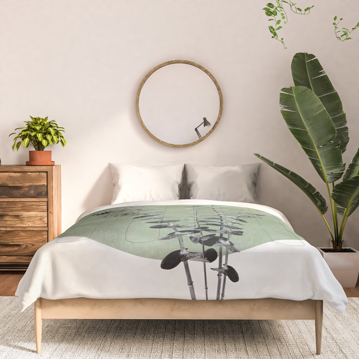Flowers And Green Moon Comforter Gallery Image 3