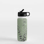 Flowers And Green Moon Water Bottle Gallery Image 1