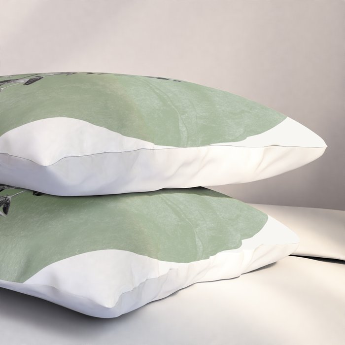 Flowers And Green Moon Pillow Sham Gallery Image 3