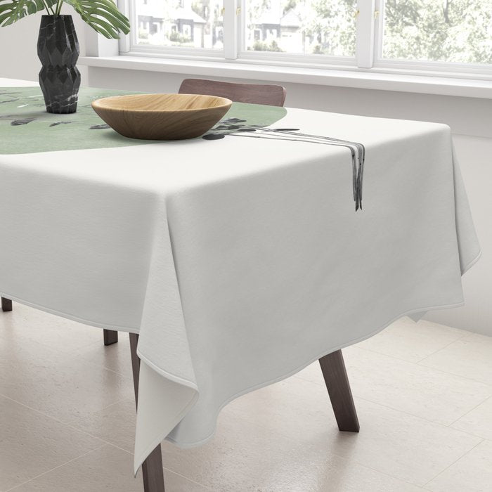 Flowers And Green Moon Tablecloth Gallery Image 3