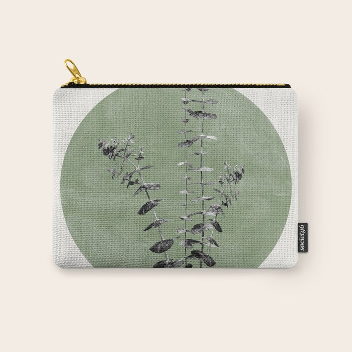 Flowers And Green Moon Carry All Pouch Gallery Image 1