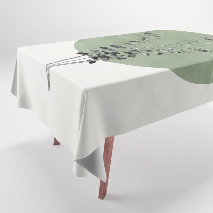 Flowers And Green Moon Tablecloth Gallery Image 1