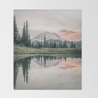 Mount Rainier Washington Throw Blanket Gallery Image 2