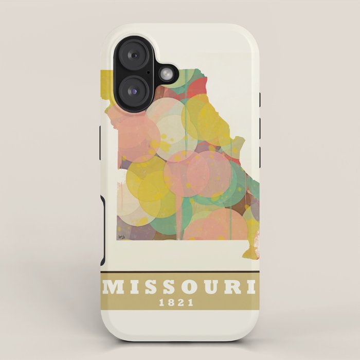 Missouri state map modern iPhone Case Gallery Image 1