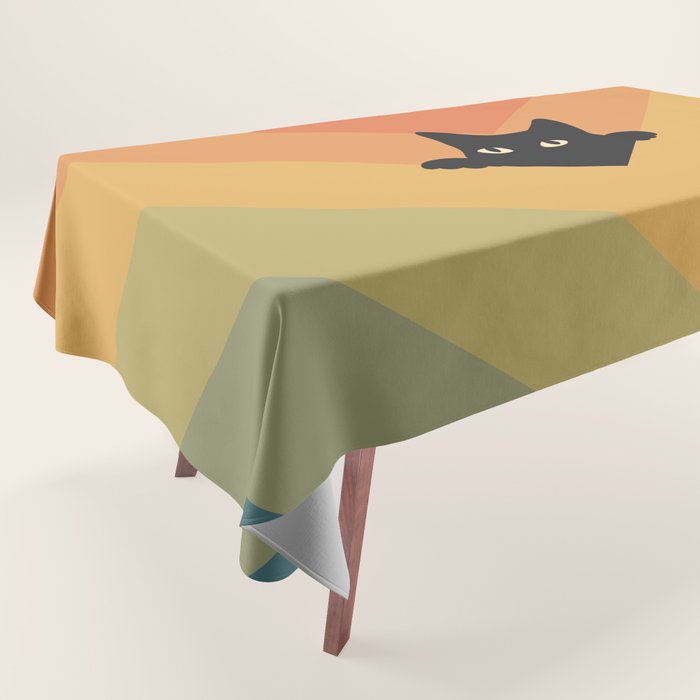 Cat Landscape 165 Tablecloth Gallery Image 1