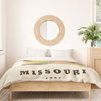 Missouri state map modern Duvet Cover Gallery Image 3