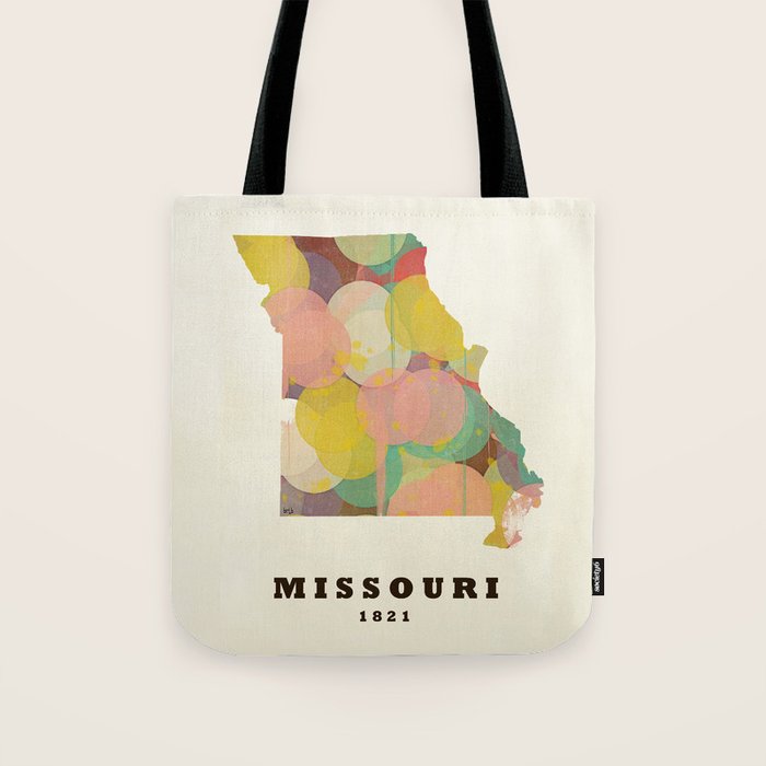 Missouri state map modern Tote Bag Gallery Image 1