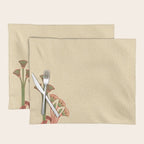 Egyptian Papyrus Plants and Lotus Flowers Placemat Gallery Image 1