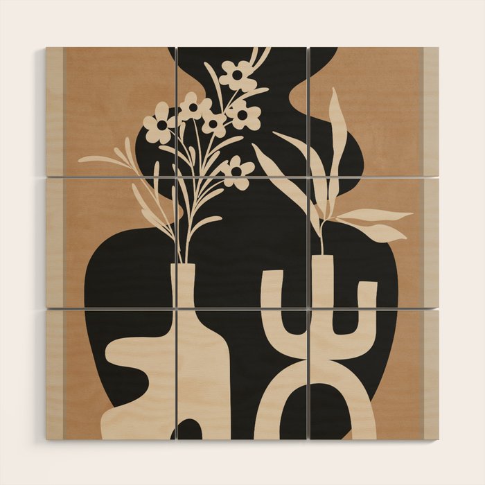 Abstract Blooms 6 Wood Wall Art Gallery Image 1