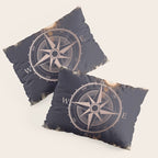 Rose Gold Compass Forest Pillow Sham Gallery Image 3