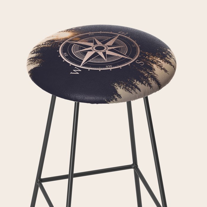 Rose Gold Compass Forest Stool Gallery Image 2