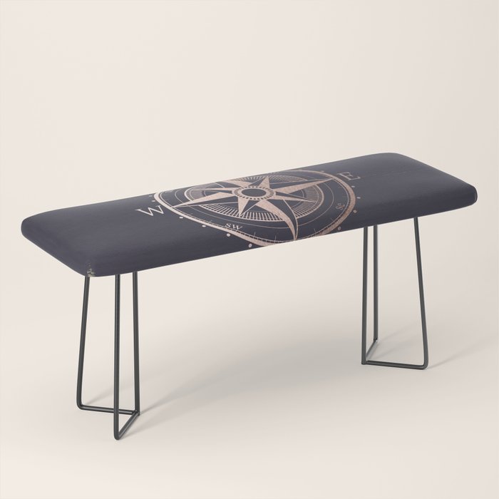 Rose Gold Compass Forest Bench Gallery Image 1