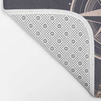 Rose Gold Compass Forest Bath Mat Gallery Image 2