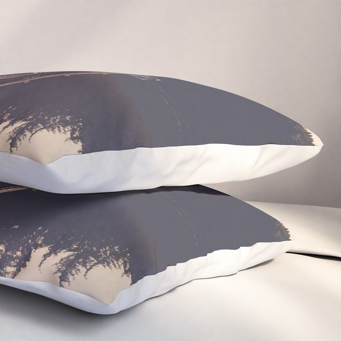 Rose Gold Compass Forest Pillow Sham Gallery Image 3