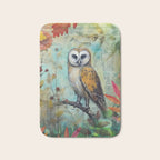 Colorful Owl Forest Garden Indian Summer Flora And Wildlife Bath Mat Gallery Image 1