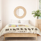 Minnesota state map modern Duvet Cover Gallery Image 3