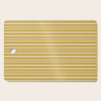 Narrow Stripes in Mustard Ochre and Cream Cutting Board Gallery Image 1