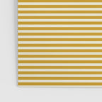 Narrow Stripes in Mustard Ochre and Cream Poster Gallery Image 3