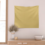 Narrow Stripes in Mustard Ochre and Cream Wall Tapestry Gallery Image 2