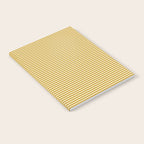 Narrow Stripes in Mustard Ochre and Cream Notebook Gallery Image 2