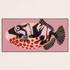 Tropical Fish with Red Polka Dots Desk Mat Gallery Image 3