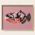 Tropical Fish with Red Polka Dots Serving Tray Gallery Image 1