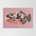 Tropical Fish with Red Polka Dots Rug Gallery Image 2
