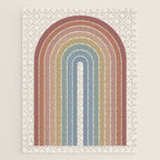 Gradient Arch XXIV Earthy Mid Century Modern Rainbow Jigsaw Puzzle Gallery Image 1