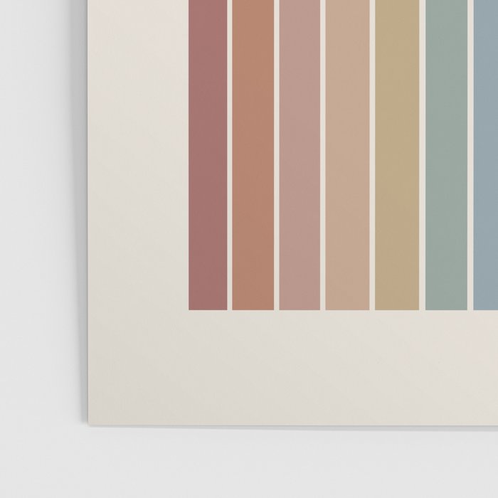 Gradient Arch XXIV Earthy Mid Century Modern Rainbow Poster Gallery Image 3